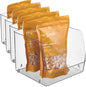 InterDesign iDesign Linus Stacking Organizer Bins for Kitchen, Pantry, Office, Bathroom, Extra Large-Clear (Pack of 4)