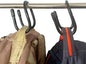 YYST Handbag Backpack Purse Hanger Hook Over The Closet Rod for Scarves, Men's Ties, Women's Shawls, Belts, Handbags, Wristlets, Purses, Bags,Backpacks, Satchels,etc (2)