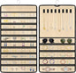 Hanging Jewelry Organizers and Storage, Double-Sided Jewelry Necklace Holder for Jewelries, Earrings, Accessories, Rings on Closet, Door, Wall (1,Beige)