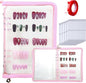 Press on nail storage Nail Storage Book - Portable Versatile Organizer for Press - On Nails, Jewelry and More with 90 Pcs Adhesive Double Sided Tape