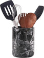 Radicaln Marble Utensil Holder 6.5" Inches Black Handmade Spatula Set for Kitchen Counter, Cooking Utensils Jar & Kitchen Essentials Organizer, Ideal Utensil Caddy & Spoons Holder