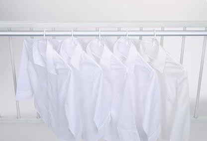 Towa Sangyo 25275 Laundry Clothes Drying Hanger, White, 16.1 x 0.5 x 7.3 inches (41 x 1.3 x 18.5 cm), MS Rotating Hook, Pack of 5