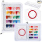 Segbeauty Press On Nails Design Book with A5 Zipper Binder, Sample Nail Polish Holder Organizer Case with 240 Fake Nails, Insert Pages for Accessories, Sample Swatches for Nail Art Salon, White
