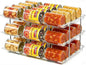 Can Organizer for Pantry, Stacking Can Storage Organizer Pantry, Automatic Can Rack for Fridge, 3Tire 3 Columns Can Holder for 36 Cans, Canned Goods Organizer Suitable for Cabinet Pantry Countertop