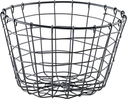 G.E.T. Round Heavy-Duty Iron Wire Utility Storage Basket for Pantry, Storage and More, 8" x 5"