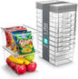 Sorbus 8-Pack Large Clear Plastic Storage Bins with Lids – Kitchen, Pantry, Fridge, Cabinet & Refrigerator Organizers