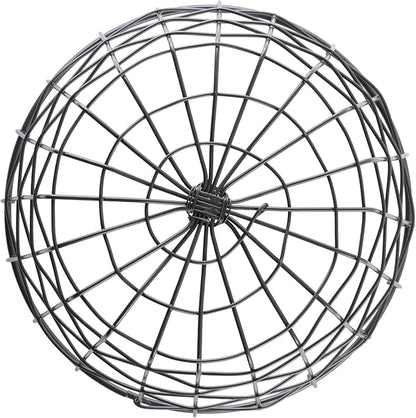 G.E.T. Round Heavy-Duty Iron Wire Utility Storage Basket for Pantry, Storage and More, 8" x 5"