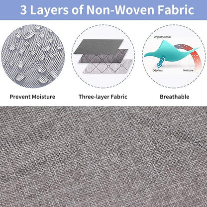 Fixwal 2 Pack Under Bed Storage Containers, Below 4.5 Inches Low Profile Underbed Organizer Clothes Storage with Sturdy Sidewalls and Bottom