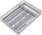 COSWE Silverware Tray for Drawer, Silverware Organizer, Metal Drawer Organizer Kitchen Utensils with Foam Feet Multi Compartments Cutlery Organizer in Drawer