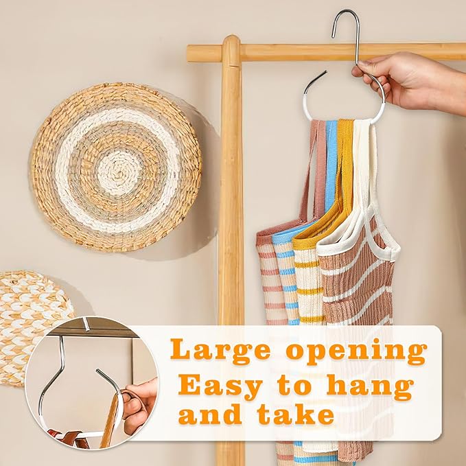 4 Pack Hat Organizer for Baseball Caps, Baseball Hanger Holder for Closet, Ball Cap Hat Racks Storage Organizer for Caps Beanie Belt Tie Purse