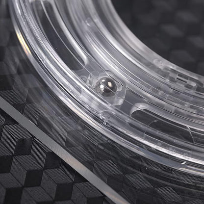 Cookie Turntable, 7" Clear Decorating Turntable With Acrylic Bearing Base and Non-Slip Mat, Helps Icing Cookies Faster & Better (Square)