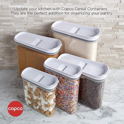 Copco Cereal Storage Container, 4.75-Quart, Clear