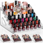 Jetec 1 Pcs 7 Tiers Style Acrylic Card Display Stand Sunglasses Organizer Nail Polish Holder Versatile Display for Trading Cards Greeting Card Stand Essential Oils Cosmetic Eyewear Rack