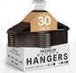 Utopia Home Premium Wooden Hangers 30 Pack - Durable & Slim Coat Hanger - Suit Hangers with 360-Degree Rotatable Hook - Wood Hangers with Shoulder Grooves (Vintage)