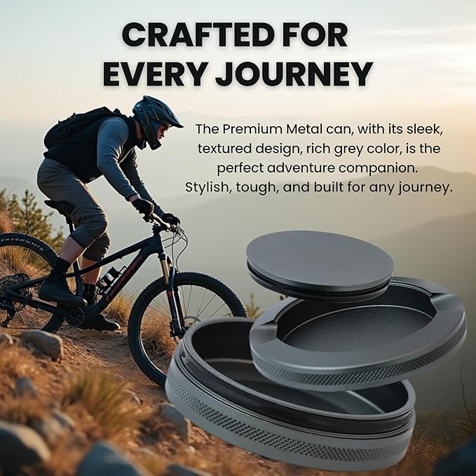Premium Aluminum Pouch Organizer with Dual Compartment | Waterproof Secure Seal | Compact & Pocket-Friendly | Slim & Lightweight Modern Design for Everyday Use