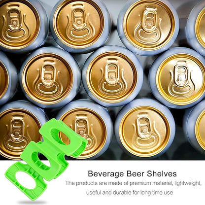 Luxshiny 2pcs Silicone Beverage Holders Stackable Can Rack for Beer Drinks Dishwasher Safe Stacking Mats for Fridge Countertop Organization Easy to Clean Silicone