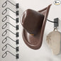 Cinati Cowboy Hat Rack for Wall 8 Pack, Cowboy Hat Holder Wall Mount, Western Rustic Metal Hats Hanger Hooks Organizer for Fedora,Sun Hats,Wide Brim, Extra Hooks for baseball Caps,Western Room Decor