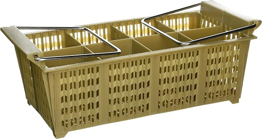 Winco 8-Compartment Cutlery Basket with Handle