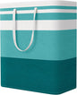 StorageRight Large Collapsible Laundry Basket Hamper with Easy Carry Handles，Freestanding Clothes Hampers for Laundry, Bedroom, Dorm, Towels, Toys, 125L, Green