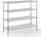 21" Deep x 60" Wide x 54" Height Wire Shelving Kit | 4-Tier | NSF Commercial Storage Rack Unit
