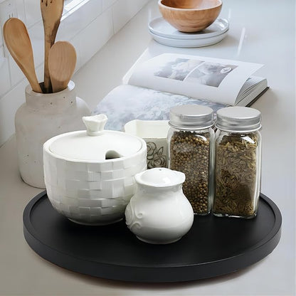 [ 2 Pack ] 12-inch Lazy Susan Organizers, ACIAZAAZ Lazy Susan Turntable for Cabinet, Kitchen Turntable Storage for Table, Countertop, Pantry