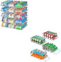 Stackable 5 Tiers Can Organizer Pantry 4 Packs Clear Width Adjustable Soda Can Organizer for Refrigerator Expandable Soda Can Dispenser
