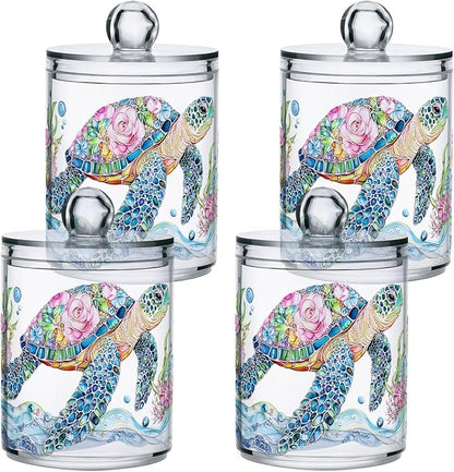 2 Pack Qtip Holder Dispenser for Cotton Ball Mtazmzmxnjy3z0vob2lkb1cyt1cx(1) Swab Round Pads Clear Plastic Acrylic Jar Set Bathroom Canister