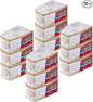 Kuber Industries Pack of 12 Blouse Storage Bag | Clothes Storage Bag | Visible Window Wardrobe Bag | Zipper Clothes Organizer | Blouse Bag for Travel | Gola-Print | White