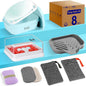 PEISAINOX Travel Soap Case, Leakproof Soap Container with Lid, Portable Bar Soap Holder for Traveling, Soap Dishe for Bathroom, Shower, Gym, School, Camping, Vacation, Outdoor (Green&Gray)