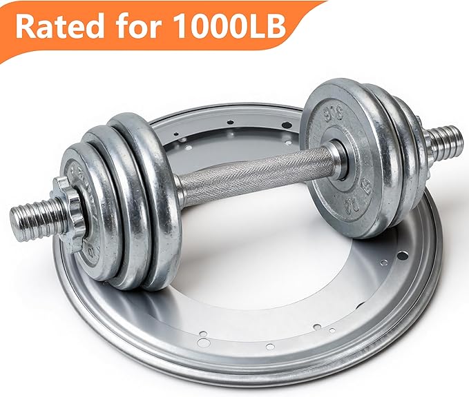 12-Inch Heavy Duty Lazy Susan Bearing, 1000LB Capacity Zinc Plated Turntable Hardware, for Smooth Rotation in Kitchen Cabinet, DIY Projects, Serving Tray Base (1-Pc)