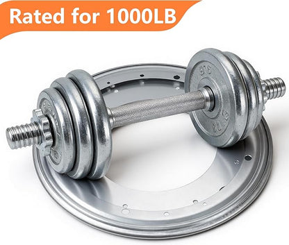 12-Inch Heavy Duty Lazy Susan Bearing, 1000LB Capacity Zinc Plated Turntable Hardware, for Smooth Rotation in Kitchen Cabinet, DIY Projects, Serving Tray Base (1-Pc)