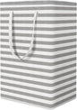 StorageRight Laundry Basket Hamper Large Collapsible Laundry Hamper with Easy Carry Handles，Freestanding Clothes Hampers for Laundry, Bedroom, Dorm, Clothes, Towels, 75L, Grey