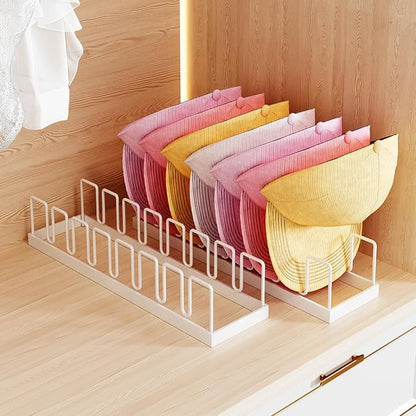 2 Pack Hat Stand for Baseball Caps Display and Organizer, Hat Holder, No Install Hat Organizer for 14 Baseball Caps for Bedroom, Closet, Dresser (White, Normal)
