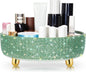 Honeydak Green Bling Perfume Makeup Organizer Bling Mother's Day Nurses Day Gifts for Women Bathroom Organizers and Storage 360 Rotating Makeup Organizer for Countertop(Resin Stone)