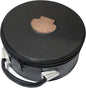 Masonic Crown Cap Case ST Thomas Of Acon Black Leather, Embroidered Emblem (Brown) – Freemason Hat Carrying Storage Box