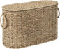 StorageWorks Toilet Paper Storage with Lid, Toilet Paper Storage Holder for 6 Regular Rolls, Wicker Basket for Bathroom, Natural Seagrass