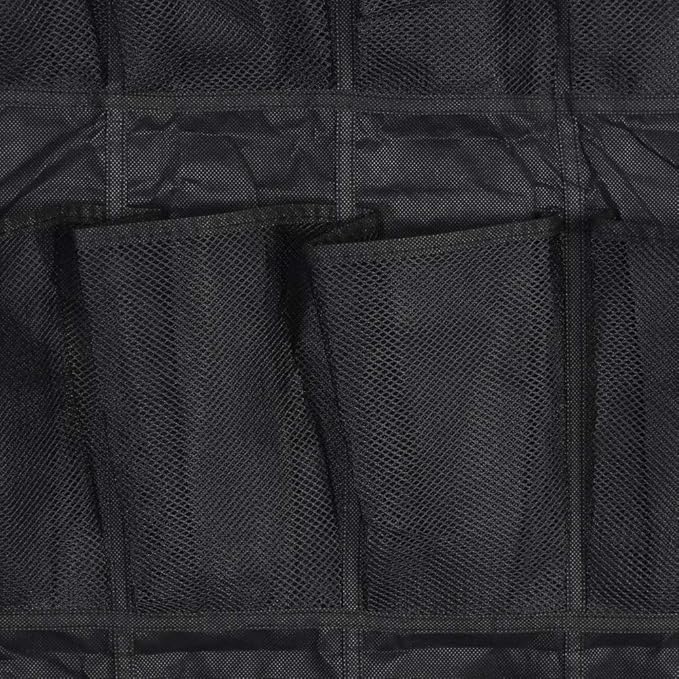 24 - Pockets Non - Woven Hanging Shoe Storage Bag, Over The Door Organizer, Large Capacity Wall Mount Shoe Rack with Metal Hooks for Home Closet Entryway