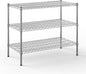 21" Deep x 42" Wide x 34" Height Wire Shelving Kit | 3-Tier | NSF Commercial Storage Rack Unit