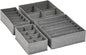 Amazon Basics Dresser Drawer Storage Organizer for Undergarments, Set of 4, Gray | Set of 4