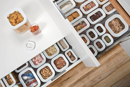 Mepal Modula Transparent Food Storage Container | 15oz/450ml | Perfect for Dry Goods | Dishwasher Safe | White Framed Lid | BPA Free | Made in Holland