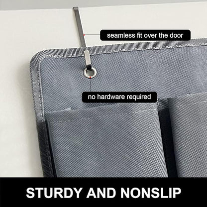 RVZONE RV Shoe Pockets 10 Pockets Heavy Hanging Bedside Storage Organizer with Sturdy Hooks Storage Pockets Hangs on bed for Shoes Toys and Tool Accessories