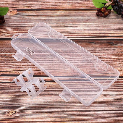Transparent Tableware Storage Case, Portable Flatware Utensil Box, Clear Cutlery Organziers Container for Spoon Fork Chopsticks for Travel Camping Picnic (A)