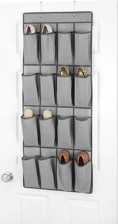 Whitmor 16 Pocket OTD Shoe Organizer Gray