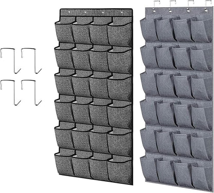 24Compartment Storage Bag For Socks Underwear Stationery Door Hanging Pantrys Organizer Pockets Organizer