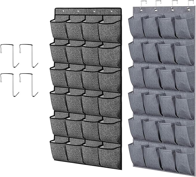 24Compartment Storage Bag For Socks Underwear Stationery Door Hanging Pantrys Organizer Pockets Organizer