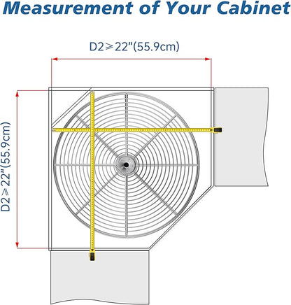 JOWBOOW 20" Chrome Corner Cabinet Lazy Susan, Full Circle Corner Cabinet Lazy Susan Replacement Shelves Rotating Rack for Upper Cabinet Kitchen