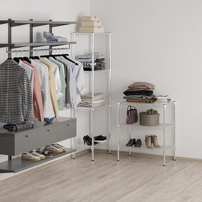 18" Deep x 30" Wide x 34" Height Wire Shelving Kit | 3-Tier | NSF Commercial Storage Rack Unit