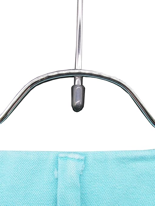 NAHANCO NH4TPH 4-Tier Pant Hanger with Clips for Closet Organization - 3/Pack, Chrome