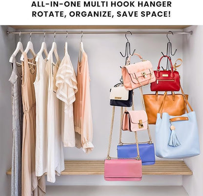 Cap Hanger Organizer | Multipurpose Purse Hanger Closet, Toy Organizers and Storage for Closets & Hat Hangers for Closet | Black Metal Closet Organizer Baseball Cap Holder for Cupboard