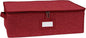 Covermates Platter Serveware Storage Box - Durable Polyester, Dual Zippers, Carrying Handles, ID Window, Kitchen Storage, Red Heather